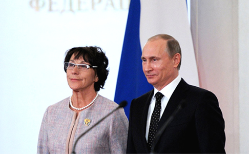 Тамара Мельникова с Путиным