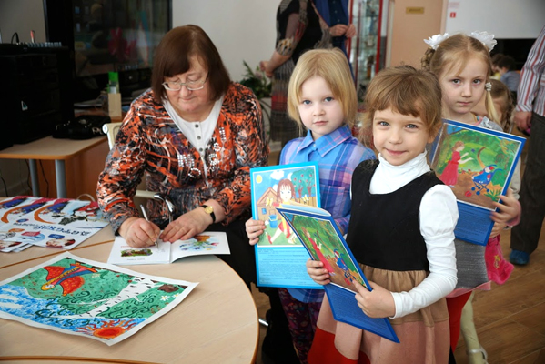 Встреча Елены Егоровой с детьми в МОГДБ 19-02-2015